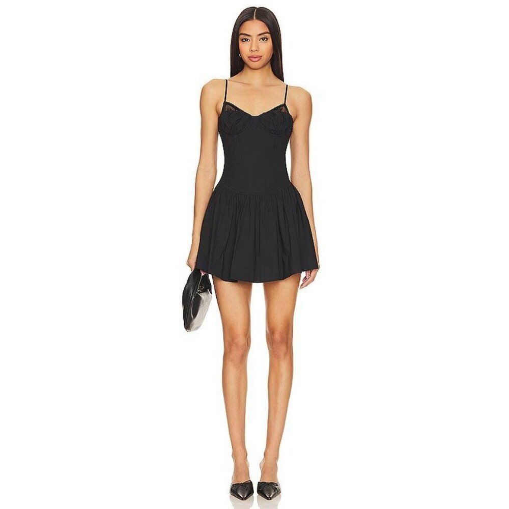 NIA Eli Dress in Black Small New Womens Corset Party Cocktail
